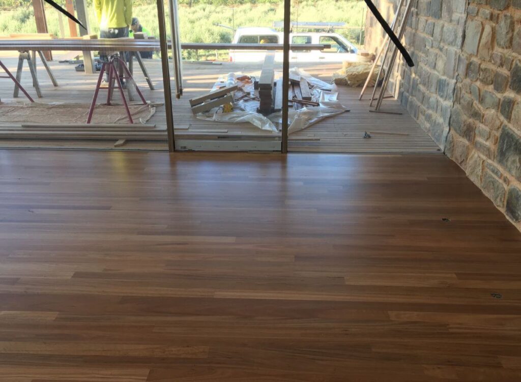 Install | Sand & Polish | Blackbutt | Water based | Matt Finish